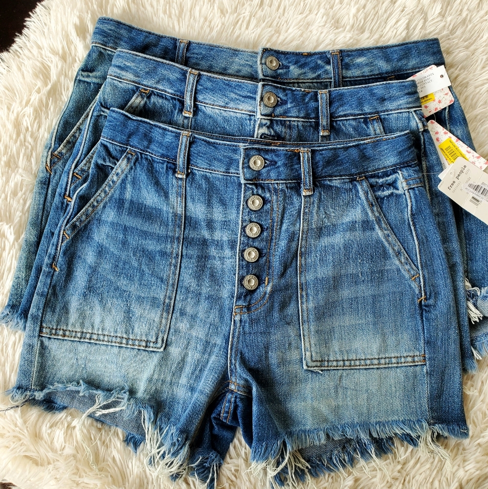 We the Free Jesse Carpenter Midlands Denim Shorts - Picture 2 of 7